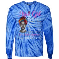 Aries Black Queen Zodiac Birthday Afro Gift Tie-Dye Long Sleeve Shirt