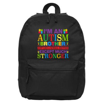 Autism Brother Quotes Motivational Autism Awareness Autism Support 16 in Basic Backpack