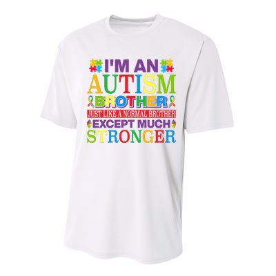 Autism Brother Quotes Motivational Autism Awareness Autism Support Performance Sprint T-Shirt