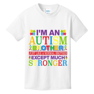 Autism Brother Quotes Motivational Autism Awareness Autism Support Kids T-Shirt