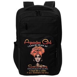 Aquarius Birthday Queens Are Born in January 20 February 18 Impact Tech Backpack