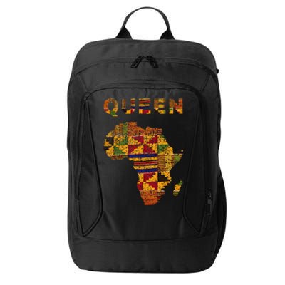 Afro Black Queen African Ghana Kente Cloth Family Matching City Backpack