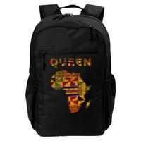 Afro Black Queen African Ghana Kente Cloth Family Matching Daily Commute Backpack