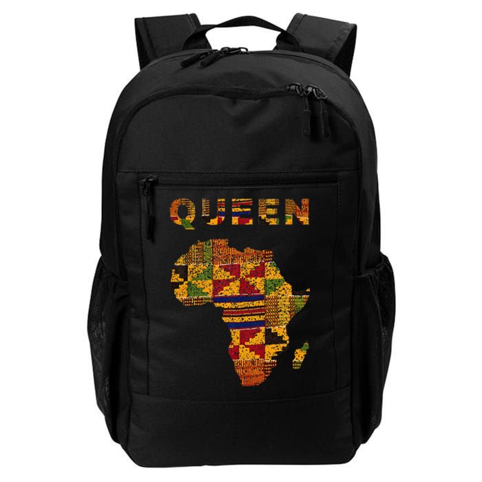 Afro Black Queen African Ghana Kente Cloth Family Matching Daily Commute Backpack