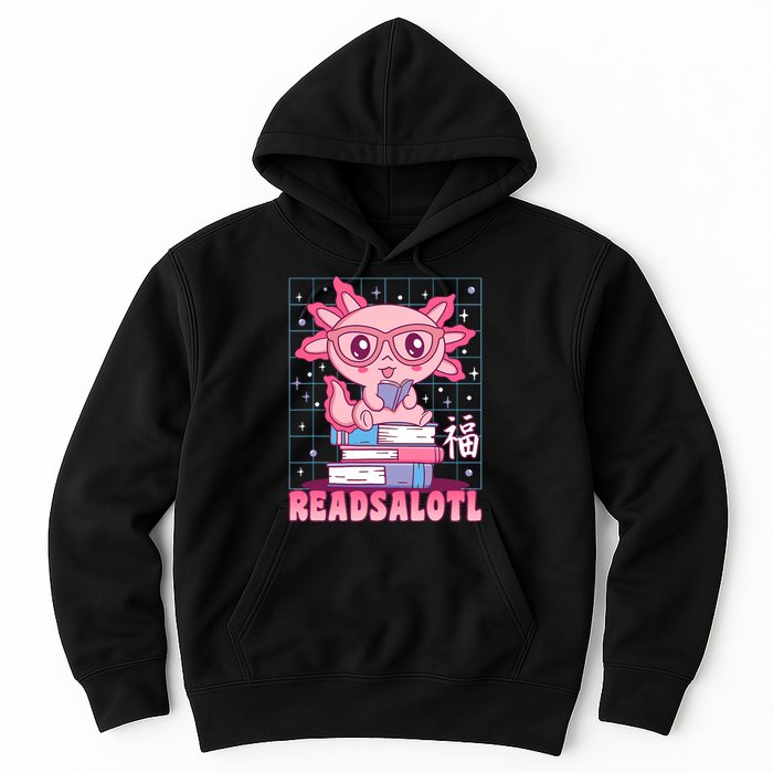 Axolotl Books Readsalotl Reading Bookworm Hoodie