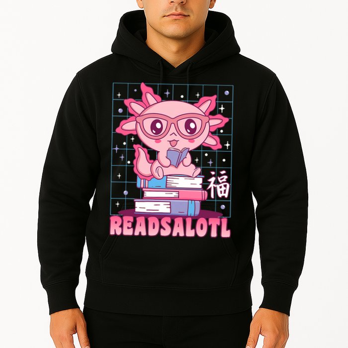 Axolotl Books Readsalotl Reading Bookworm Hoodie