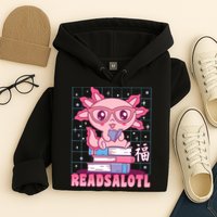 Axolotl Books Readsalotl Reading Bookworm Hoodie