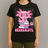 Axolotl Books Readsalotl Reading Bookworm T-Shirt