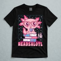 Axolotl Books Readsalotl Reading Bookworm T-Shirt
