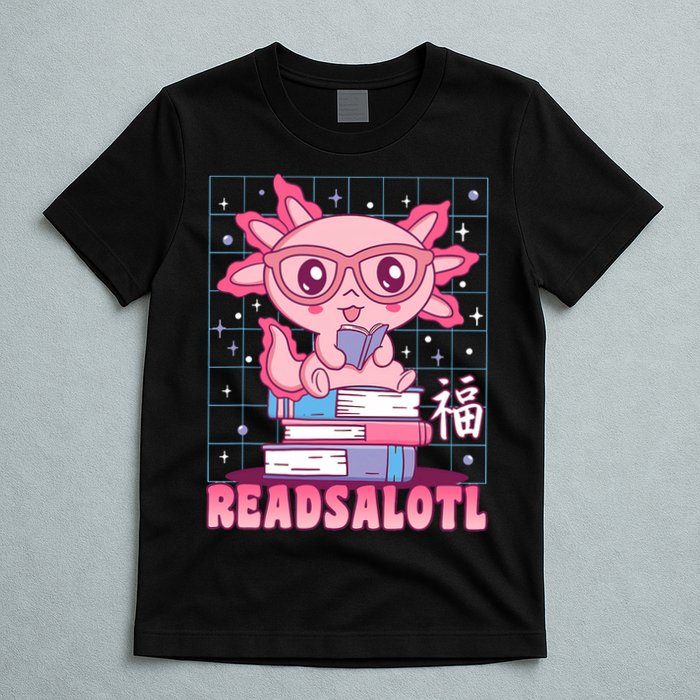 Axolotl Books Readsalotl Reading Bookworm T-Shirt