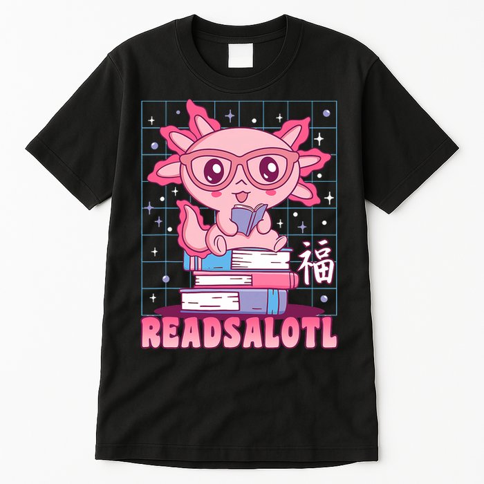 Axolotl Books Readsalotl Reading Bookworm Tall T-Shirt