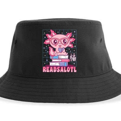 Axolotl Books Readsalotl Reading Bookworm Sustainable Bucket Hat