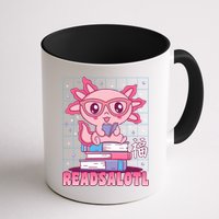 Axolotl Books Readsalotl Reading Bookworm Mug
