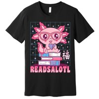 Axolotl Books Readsalotl Reading Bookworm Premium T-Shirt