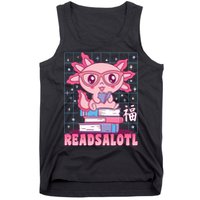 Axolotl Books Readsalotl Reading Bookworm Tank Top