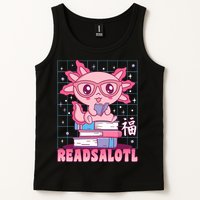 Axolotl Books Readsalotl Reading Bookworm Tank Top