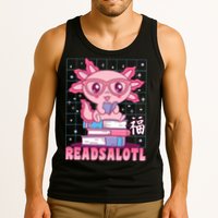 Axolotl Books Readsalotl Reading Bookworm Tank Top