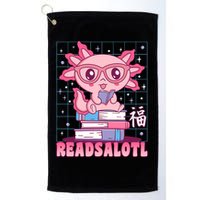 Axolotl Books Readsalotl Reading Bookworm Golf Towel