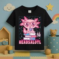 Axolotl Books Readsalotl Reading Bookworm Toddler T-Shirt
