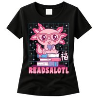 Axolotl Books Readsalotl Reading Bookworm Womens T-Shirt