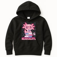 Axolotl Books Readsalotl Reading Bookworm Kids Hoodie