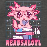Axolotl Books Readsalotl Reading Bookworm Vector Backpack