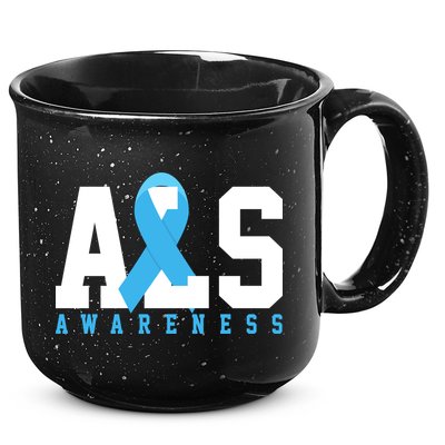 Als Blue Ribbon Awareness 15oz Campfire Ceramic Mug