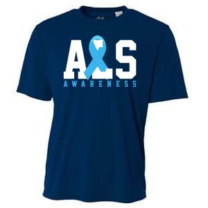 Als Blue Ribbon Awareness Cooling Performance Crew T-Shirt