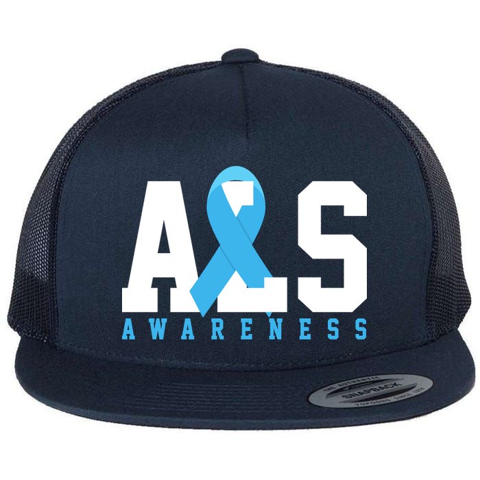Als Blue Ribbon Awareness Flatbill Hat