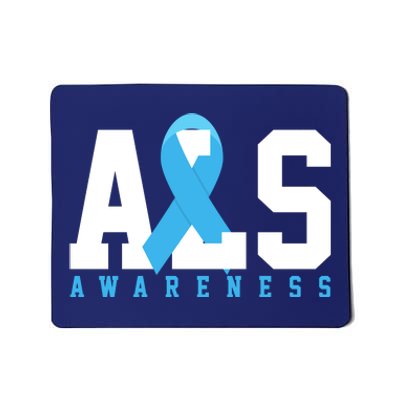 Als Blue Ribbon Awareness Mousepad