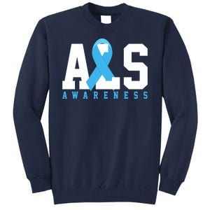 Als Blue Ribbon Awareness Tall Sweatshirt