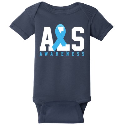 Als Blue Ribbon Awareness Baby Bodysuit