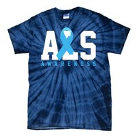 Als Blue Ribbon Awareness Tie-Dye T-Shirt