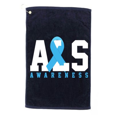 Als Blue Ribbon Awareness Golf Towel