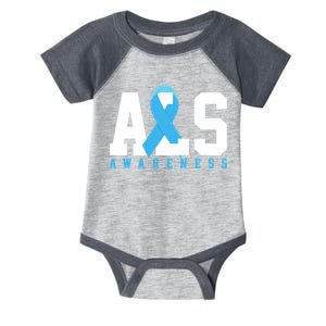 Als Blue Ribbon Awareness Infant Baby Jersey Bodysuit