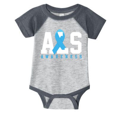 Als Blue Ribbon Awareness Infant Baby Jersey Bodysuit