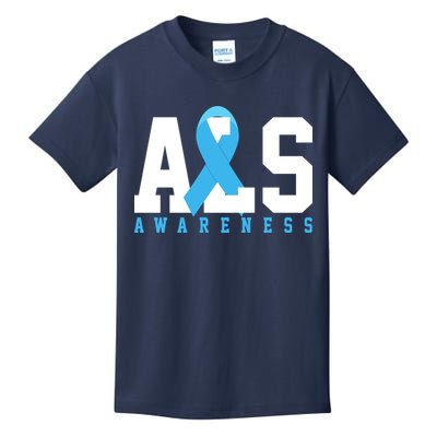 Als Blue Ribbon Awareness Kids T-Shirt