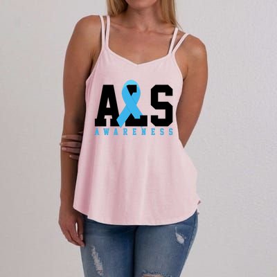 Als Blue Ribbon Awareness Women's Strappy Tank