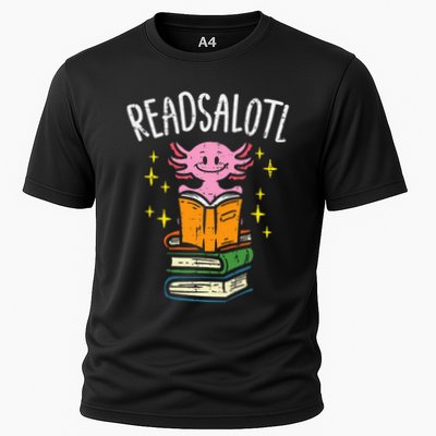 Axolotl Books Readsalotl Reading Bookworm Performance Shirt
