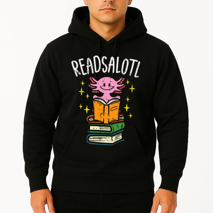 Axolotl Books Readsalotl Reading Bookworm Hoodie