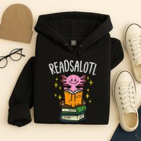 Axolotl Books Readsalotl Reading Bookworm Hoodie