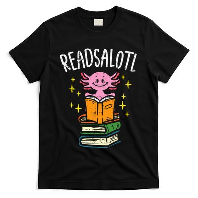 Axolotl Books Readsalotl Reading Bookworm T-Shirt