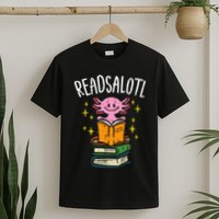 Axolotl Books Readsalotl Reading Bookworm T-Shirt