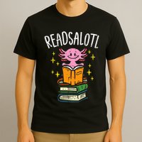 Axolotl Books Readsalotl Reading Bookworm T-Shirt