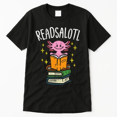 Axolotl Books Readsalotl Reading Bookworm Tall T-Shirt