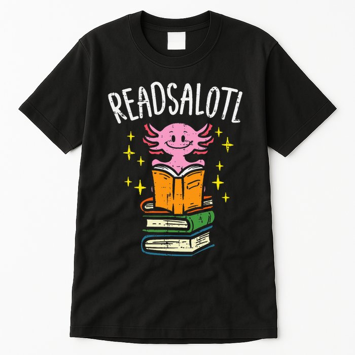 Axolotl Books Readsalotl Reading Bookworm Tall T-Shirt
