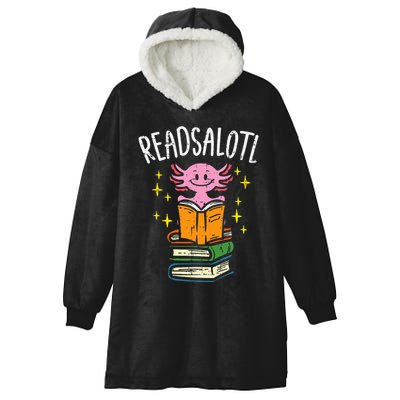 Axolotl Books Readsalotl Reading Bookworm Hooded Wearable Blanket