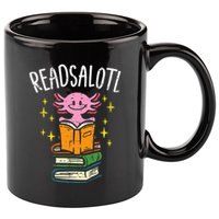 Axolotl Books Readsalotl Reading Bookworm 11oz C Handle Ceramic Mug