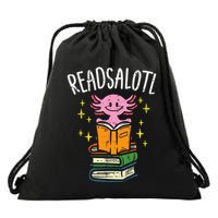 Axolotl Books Readsalotl Reading Bookworm Drawstring Bag