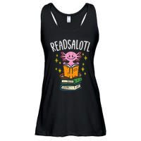 Axolotl Books Readsalotl Reading Bookworm Ladies Essential Flowy Tank